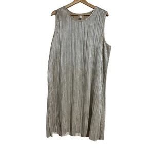 H & M Gold Metallic Sheath Dress XL